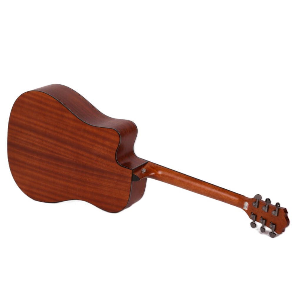 mantic acoustic guitars mantic ag-370c dreadnought 6 string acoustic guitar