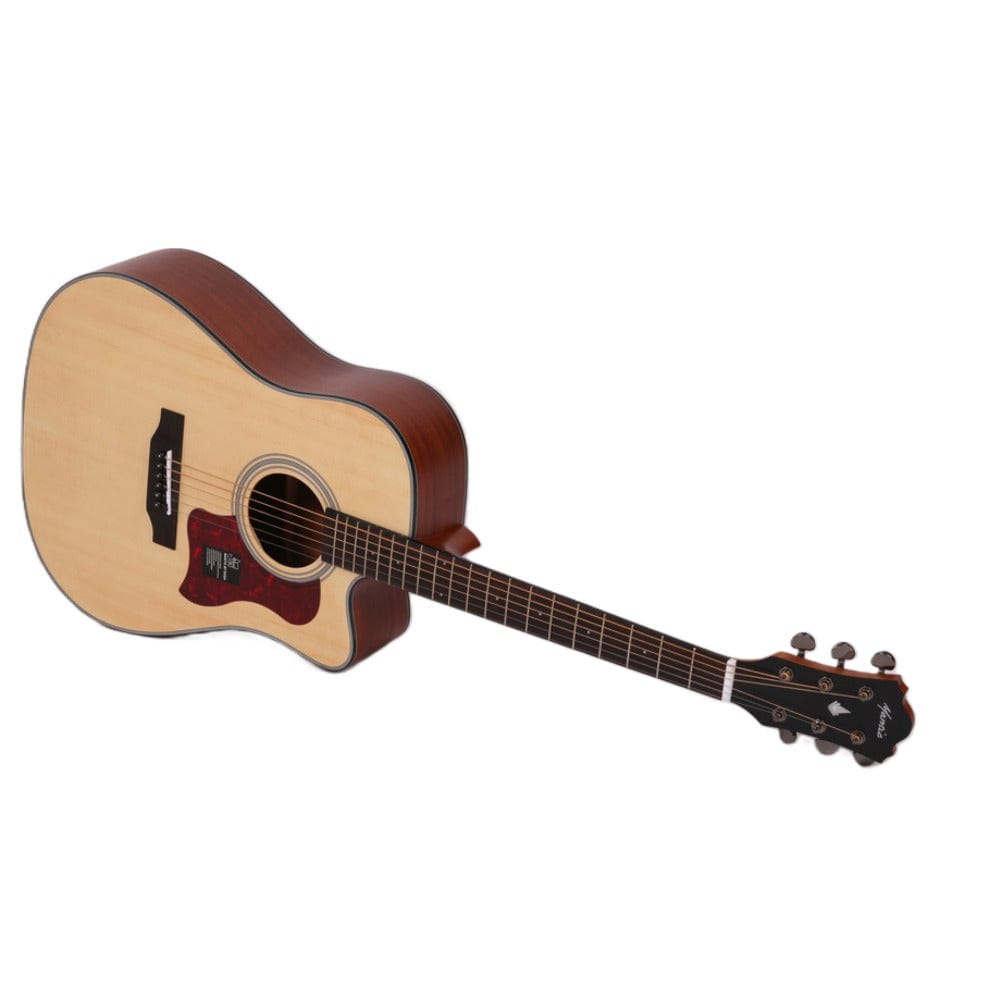 mantic acoustic guitars mantic ag-370c dreadnought 6 string acoustic guitar