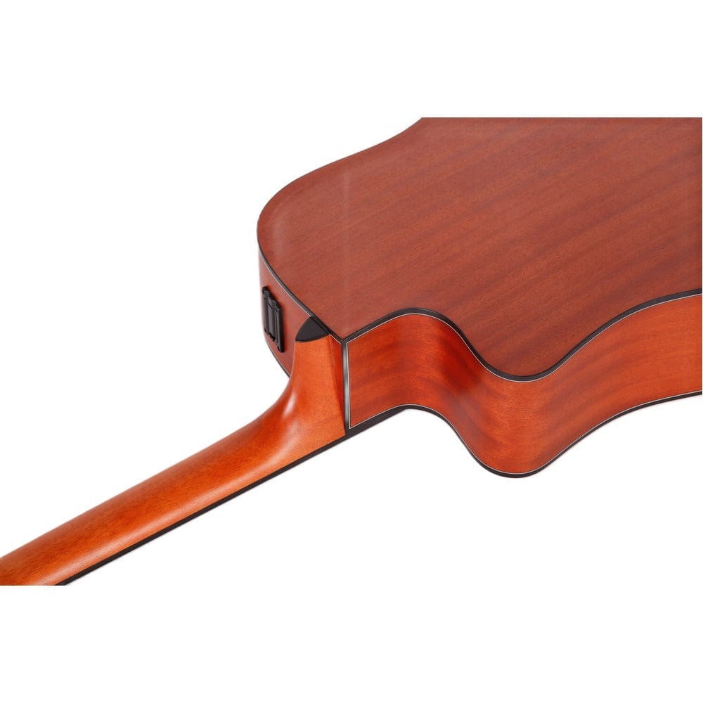 Mantic Electro Acoustic Guitars Natural Mantic AG-370CE Dreadnought 6 String Electro Acoustic Guitar