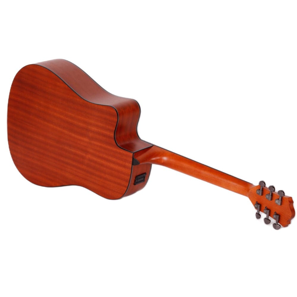 Mantic Electro Acoustic Guitars Natural Mantic AG-370CE Dreadnought 6 String Electro Acoustic Guitar