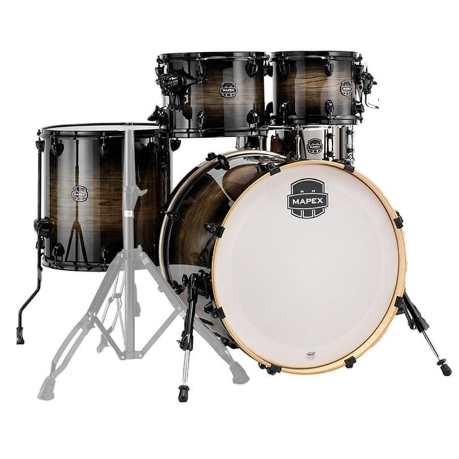 Mapex Acoustic Drum Kits Black Dawn / Chrome Mapex Armory AR529S 5-Piece Shell Acoustic Drumkit