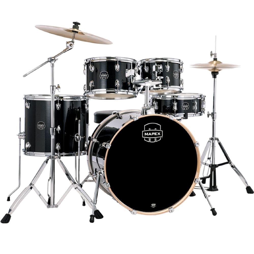 mapex acoustic drum kits black galaxy sparkle mapex venus series 5 piece acoustic drum kit