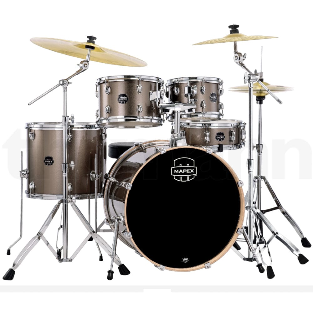 mapex acoustic drum kits copper metallic mapex venus series 5 piece acoustic drum kit