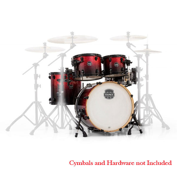 mapex acoustic drum kits mapex ar504sbnv 5-piece armory series jazz drum set magma red