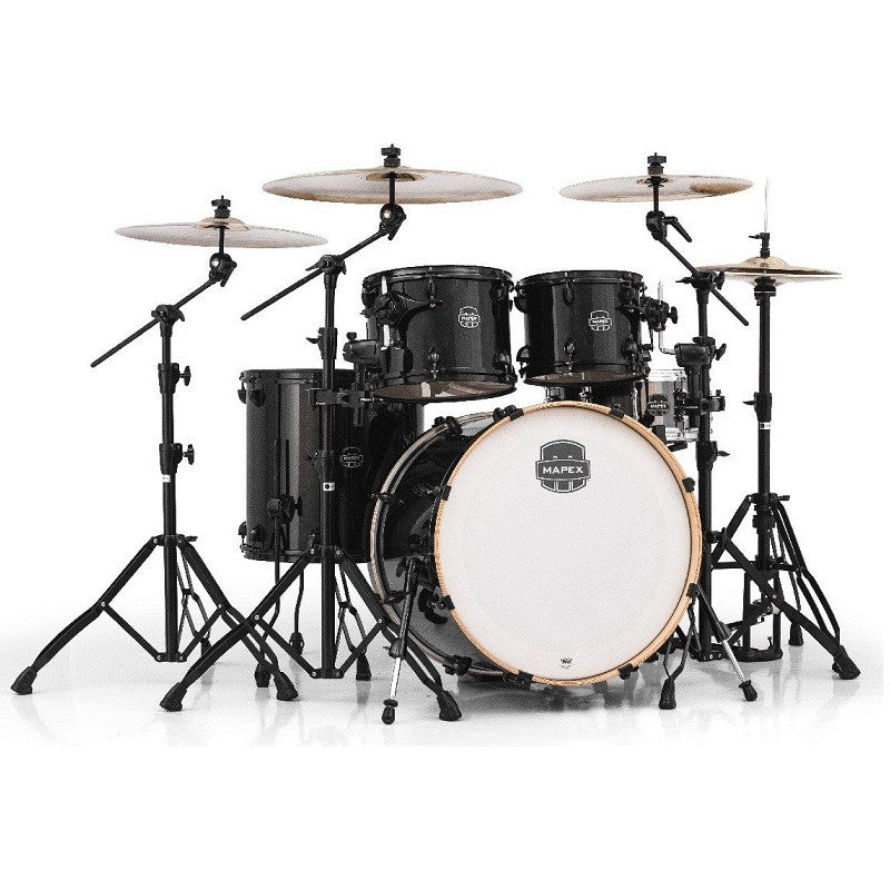 mapex acoustic drum kits mapex ar529sbtb acoustic drum hybrid set - 5-piece armory series, transparent black