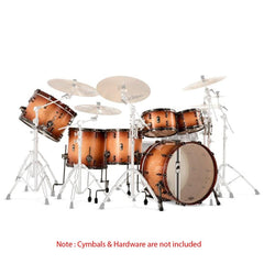 Mapex Acoustic Drum Kits Mapex BPDLV728XBPW 6-Piece Black Panther Design Shell Pack Drum Kit - Peach Burl Burst