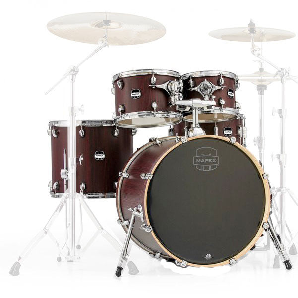 mapex acoustic drum kits mapex ma529sfrw mars series 5 piece acoustic drum set shell pack - bloodwood finish