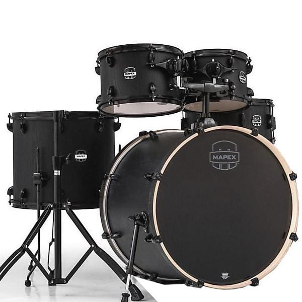 mapex acoustic drum kits mapex mars series 5 piece rock drum shell pack zebrawood