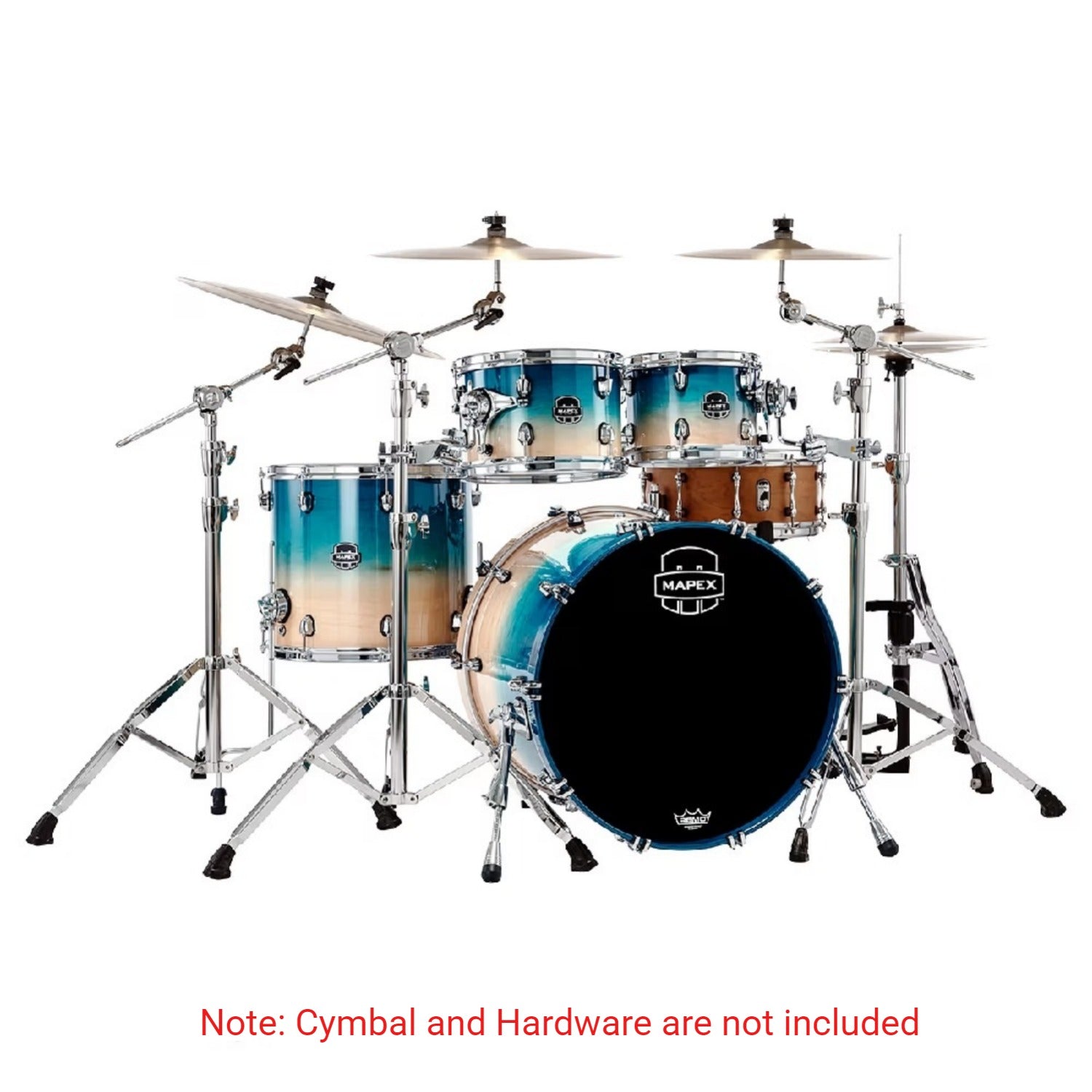 Mapex Acoustic Drum Kits Mapex SR529X Saturn 4 Piece Hybrid Shell Pack Acoustic Drum Set