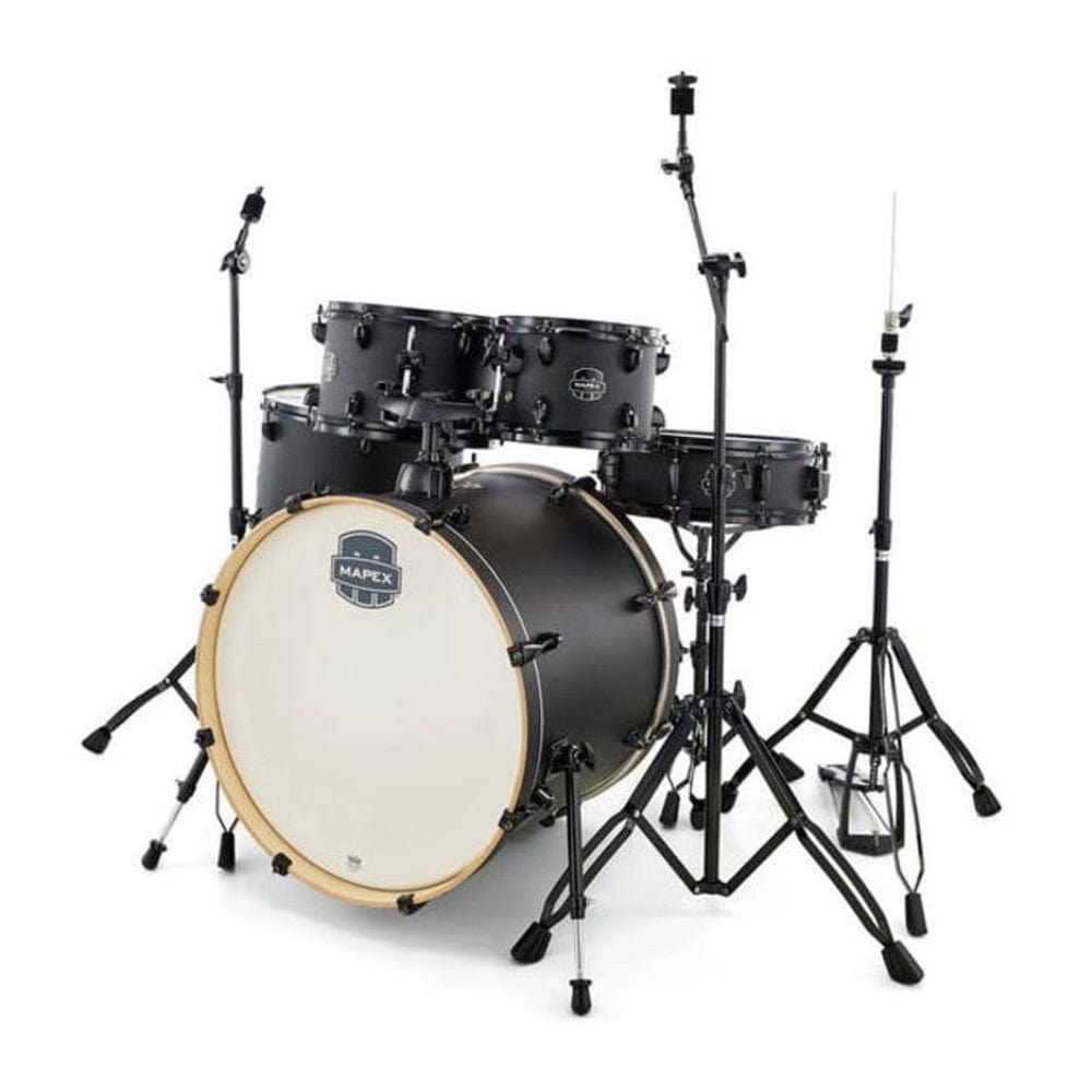 mapex acoustic drum kits mapex st5295f storm rock 5-piece acoustic drum kit with hardware #color_deep-black---iz