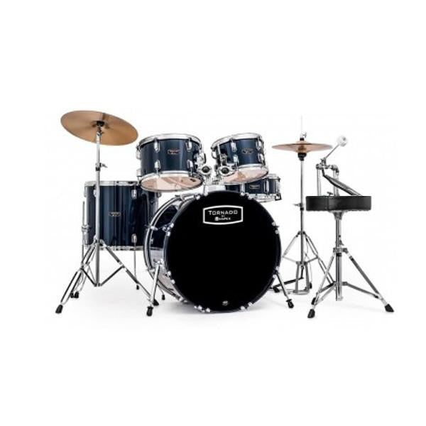 mapex acoustic drum kits mapex tnd5254tcy tornado 5 pcs drum set - royal blue