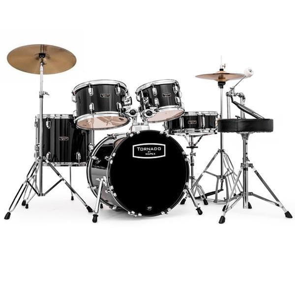 mapex acoustic drum kits mapex tnm5254tcudk tornado 5 pcs drum set - black