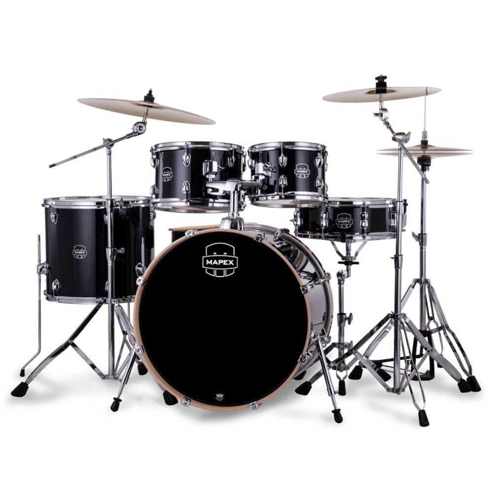 Mapex Acoustic Drum Kits Mapex Venus 5 Piece Acoustic Drum Set with Hardware & Throne