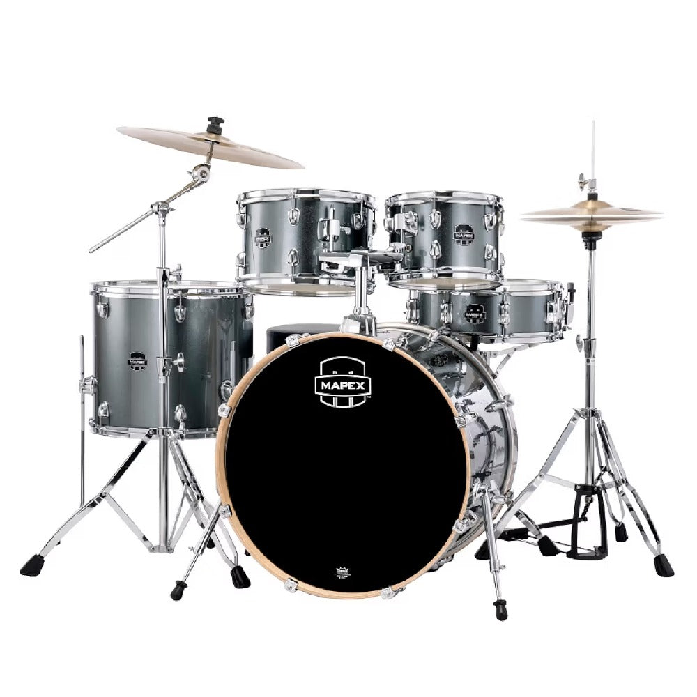 Mapex Acoustic Drum Kits Mapex Venus 5 Piece Acoustic Drum Set with Hardware & Throne
