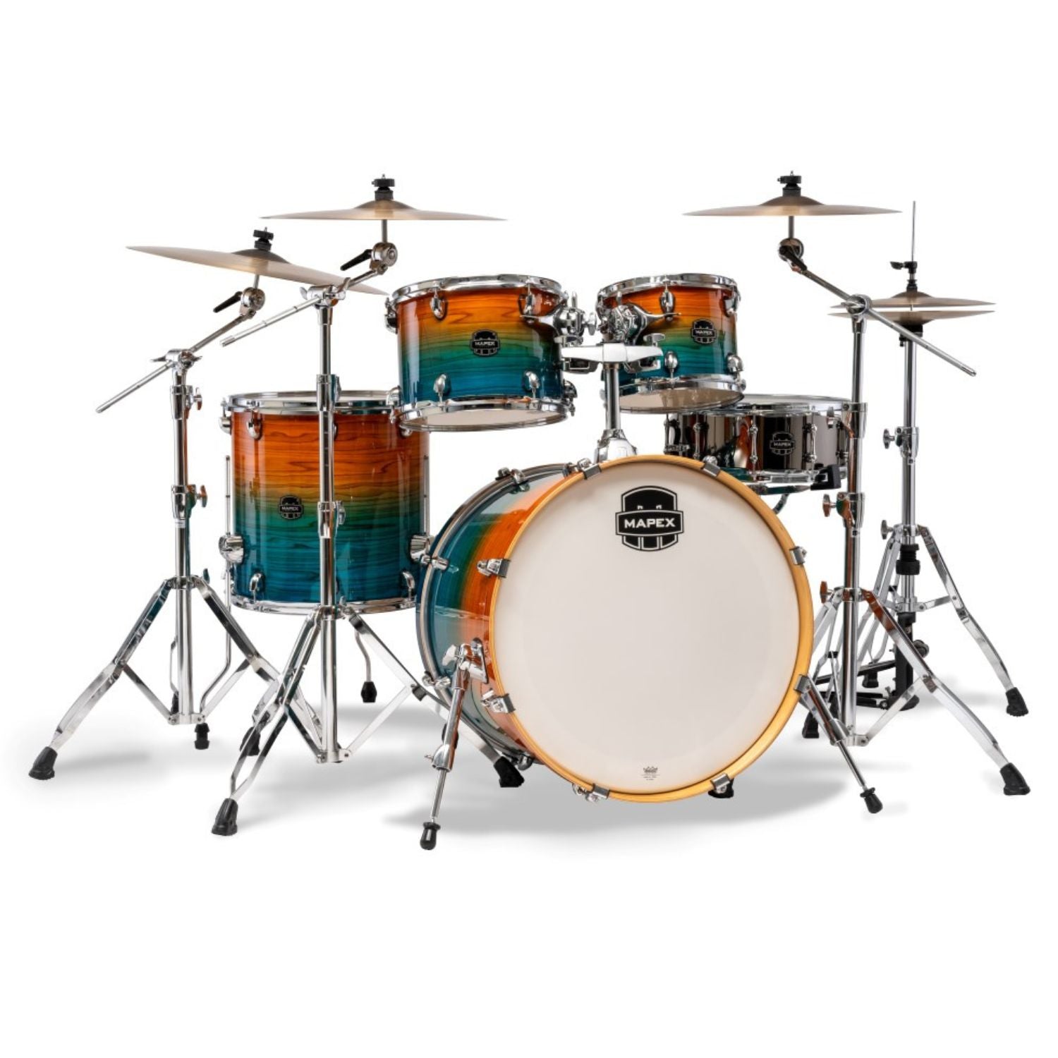 Mapex Acoustic Drum Kits Ocean Sunset Mapex Armory Series 5 Pcs Hybrid Rock Shell Pack Acoustic Drum Kit