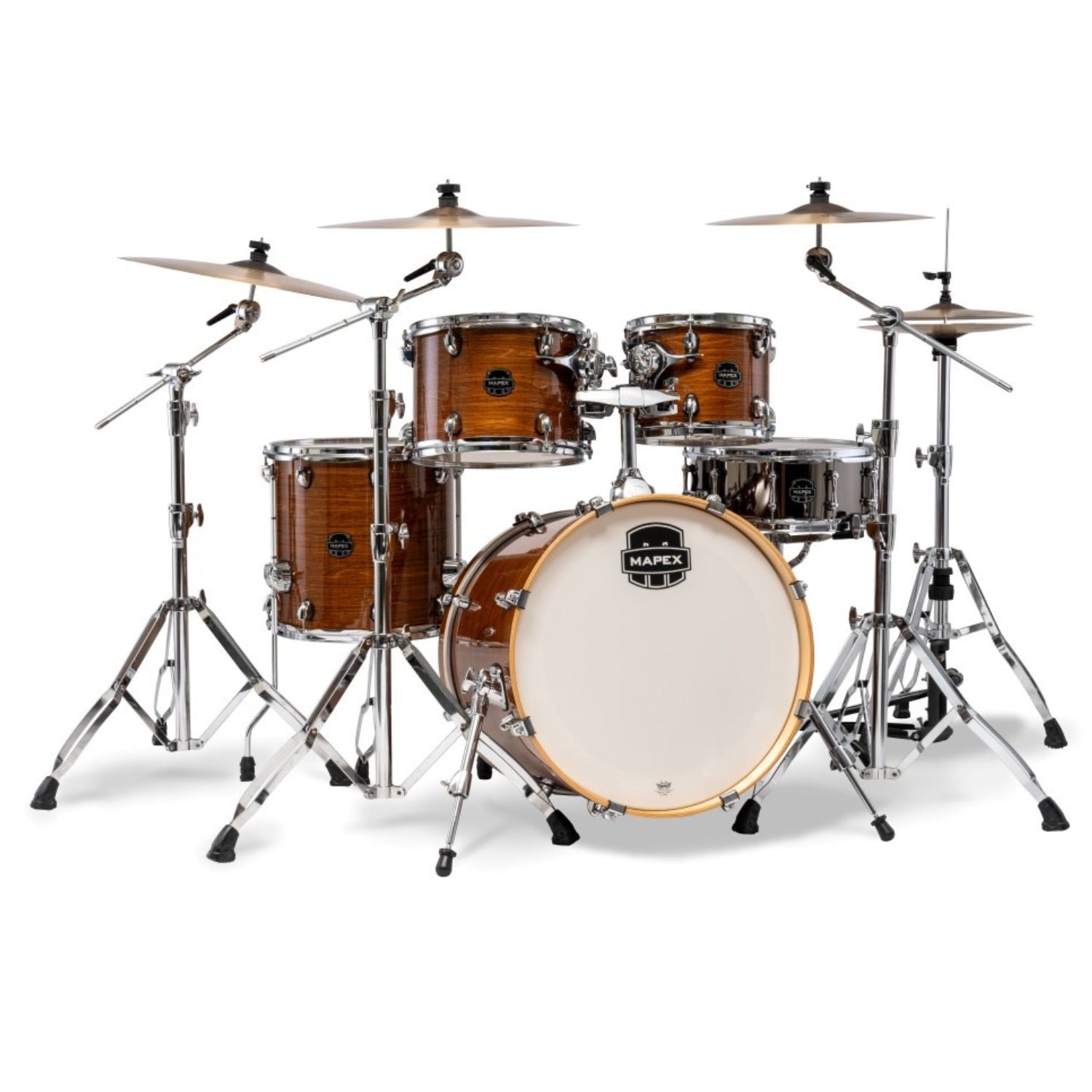 Mapex Acoustic Drum Kits Roasted Chestnut Mapex Armory Series 5 Pcs Hybrid Shell Pack Acoustic Drum Kit #color_roasted-chestnut