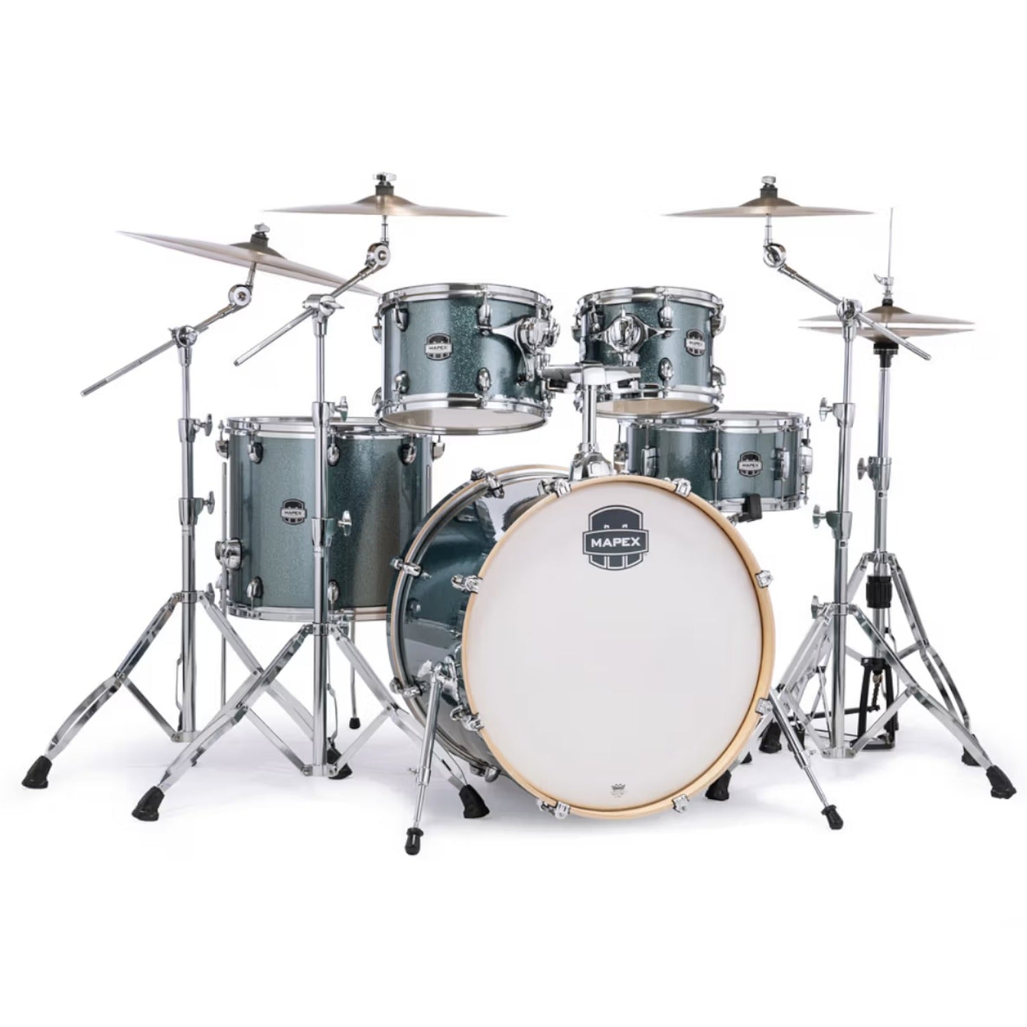 Mapex Acoustic Drum Kits Twilight Sparkle Mapex MA528SFMI Mars Birch 5 Piece Hybrid Shell Pack Drum Set