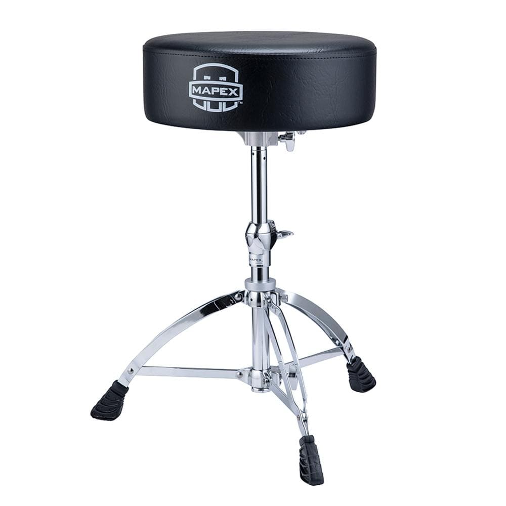 mapex drum thrones black mapex t670 round top double braced drum throne
