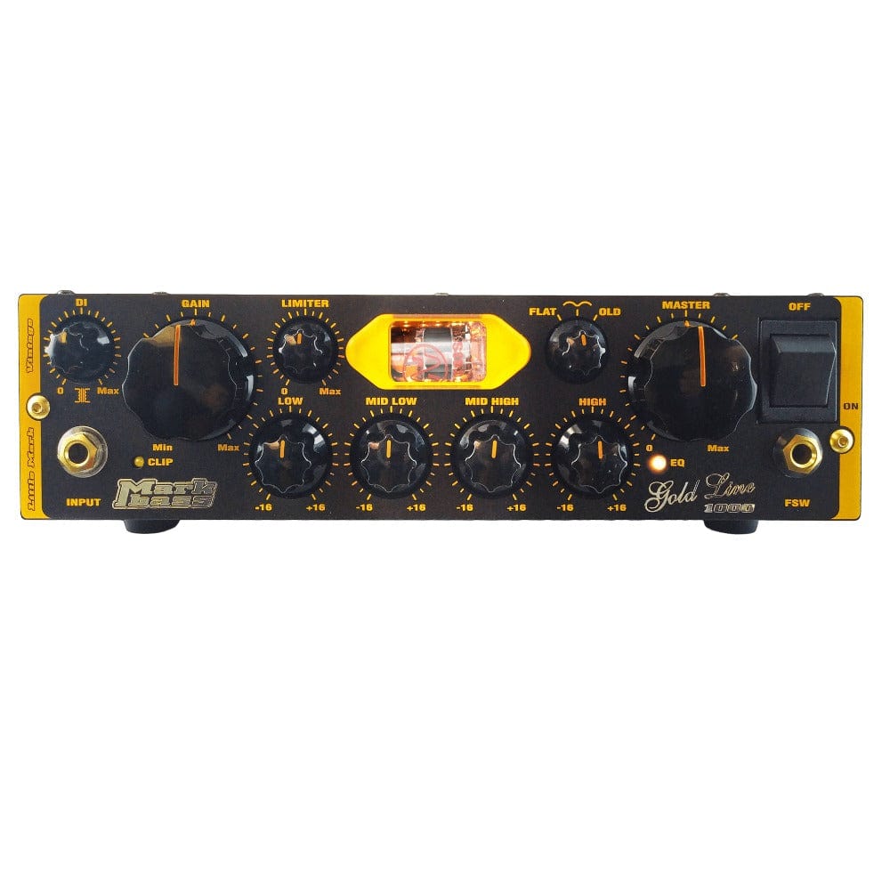 markbass bass amplifier heads mark bass little mark vintage 1000 gold series amplifier head