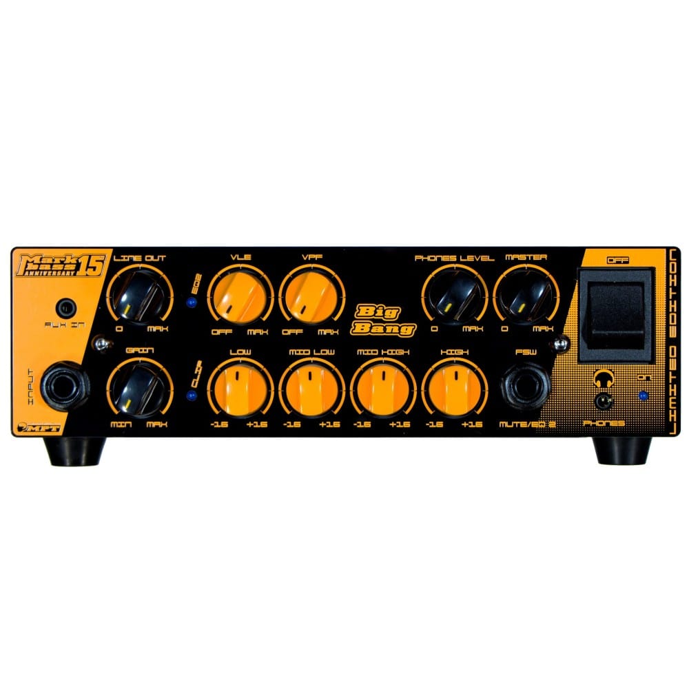 markbass bass amplifier heads markbass big bang 15th anniversary bass amplifier head