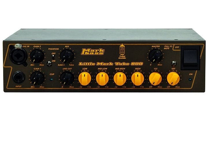 Markbass Bass Amplifier Heads Markbass Little Mark Tube 800 Bass Amp Head Standard