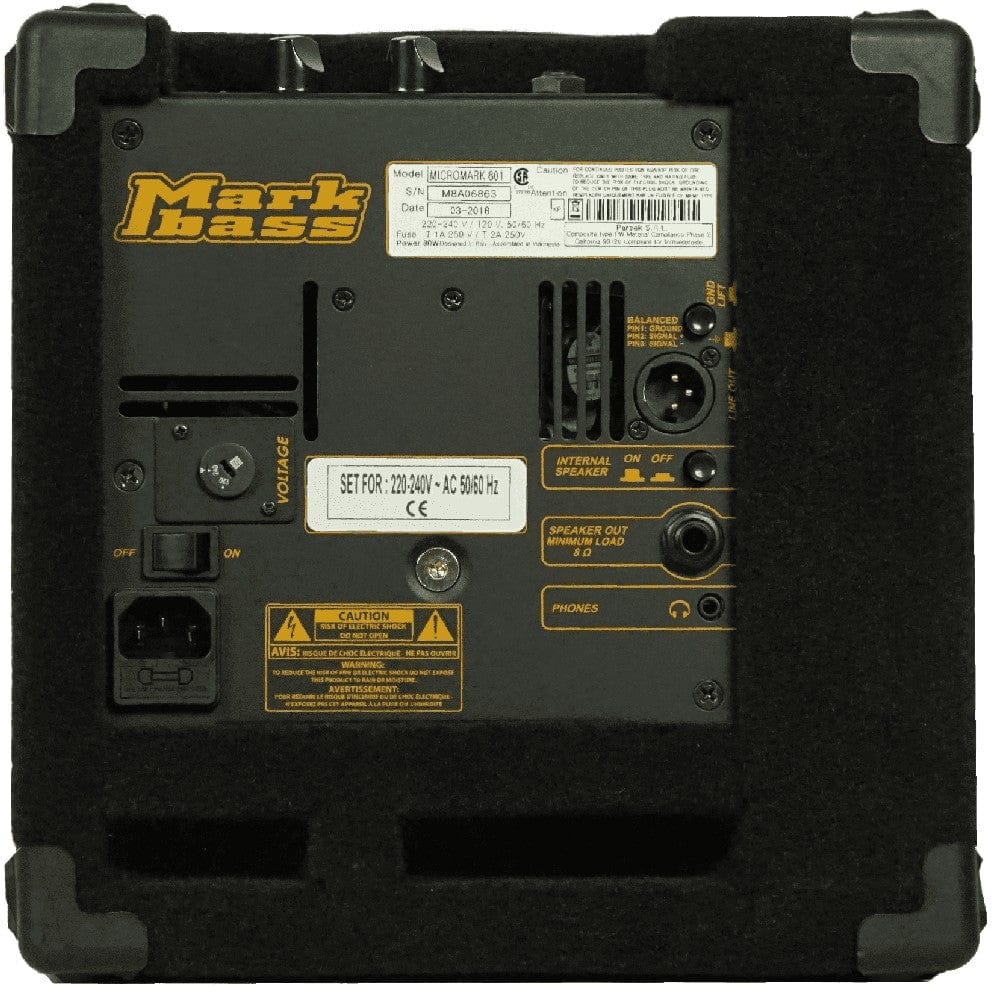markbass bass combo amplifiers markbass micromark 801 50w 1x8 bass combo amp