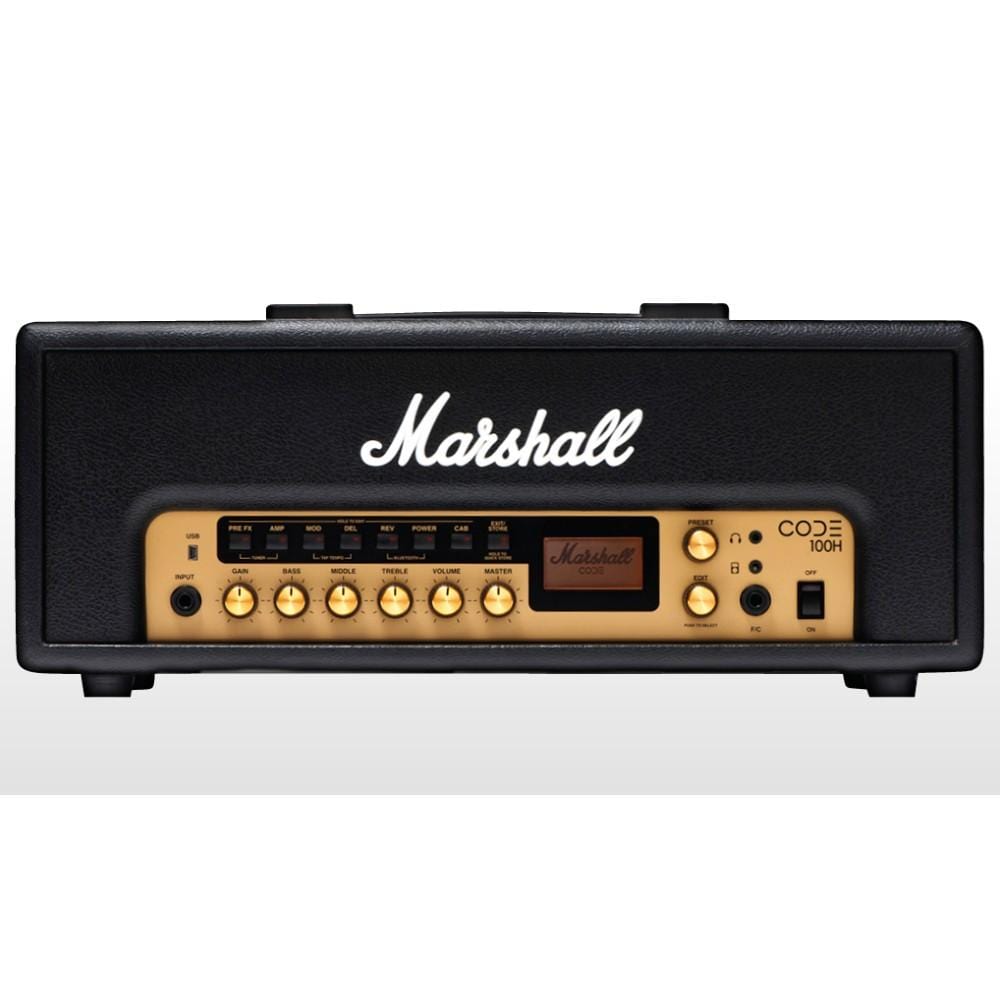 marshall guitar amplifiers marshall code100h 100w digital guitar amplifier head - black