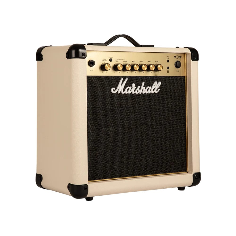 Marshall Guitar Combo Amplifiers Marshall MG-15GFX Gold Series 15-Watts Combo Guitar Amplifier with Effects #color_cream