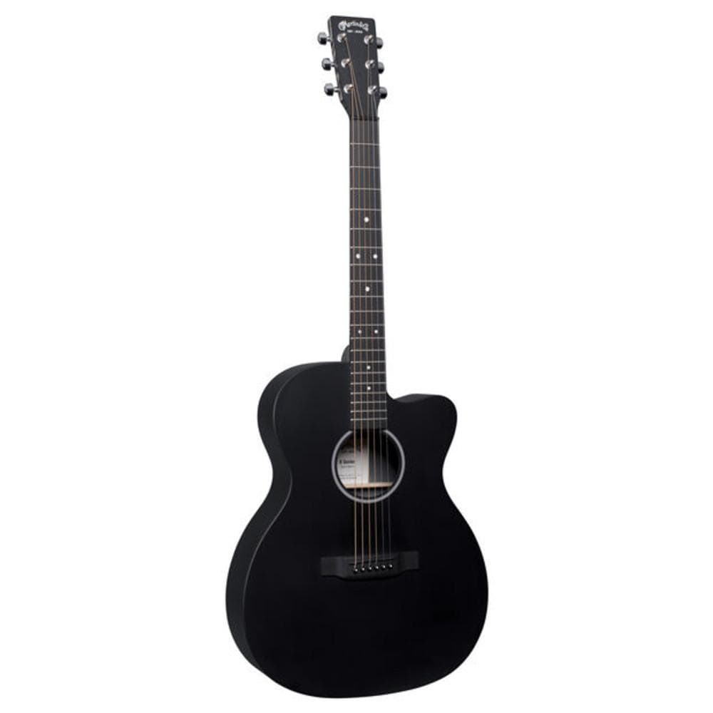 martin electro acoustic guitars black martin omc x1e 6 string electro acoustic guitar with gig bag - black