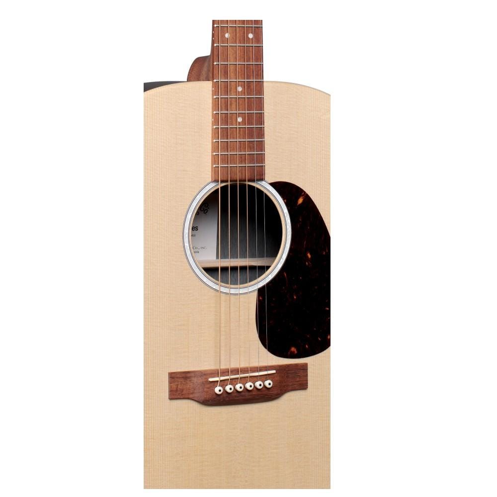 martin electro acoustic guitars martin dx2e dreadnought semi acoustic guitar with gig bag #color_rosewood