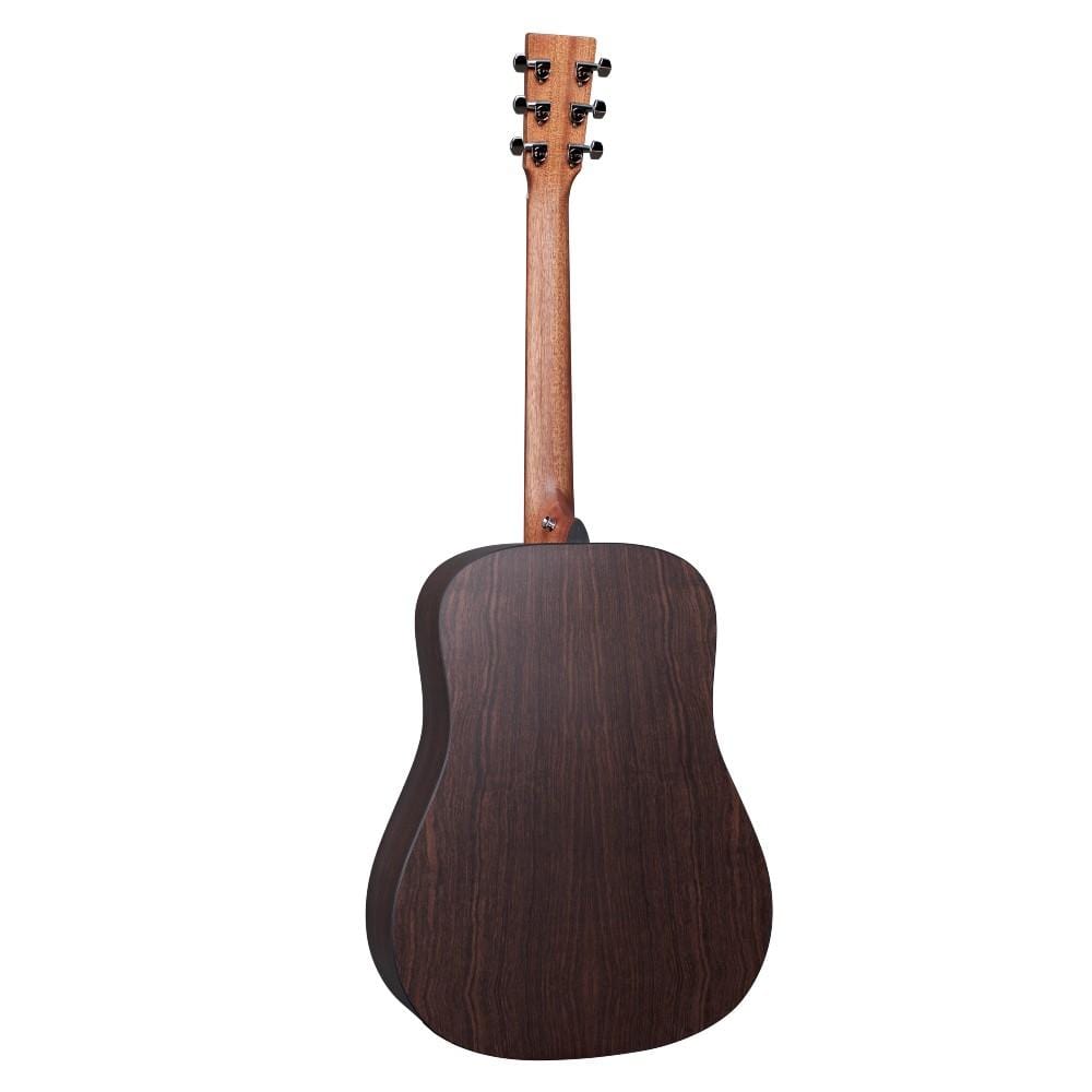 martin electro acoustic guitars martin dx2e dreadnought semi acoustic guitar with gig bag #color_rosewood