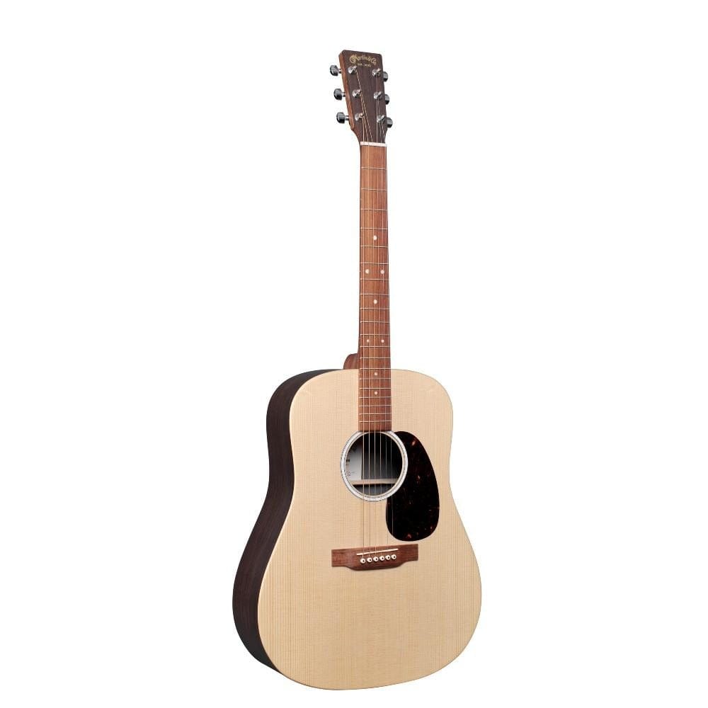martin electro acoustic guitars rosewood martin dx2e dreadnought semi acoustic guitar with gig bag #color_rosewood