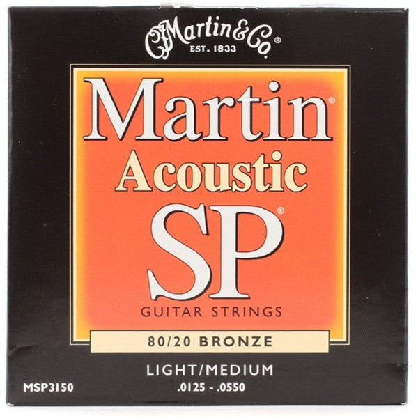 Buy Martin MSP3150 Acoustic Guitar Strings 80/20, Bronze, Light
