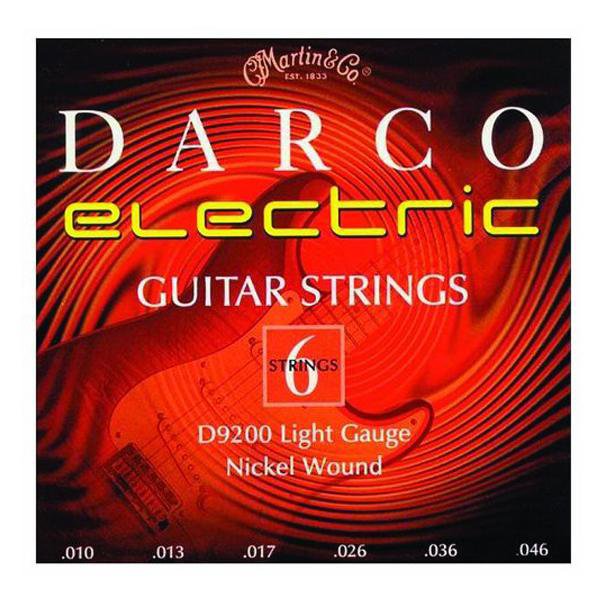 martin guitars electric guitar strings martin d9200 darco nickel wound electric guitar strings light - 10-46