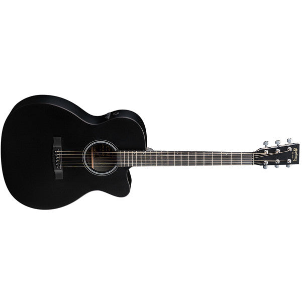martin guitars electro acoustic guitars martin pa series 000-14 fret cutaway electro acoustic guitar - black