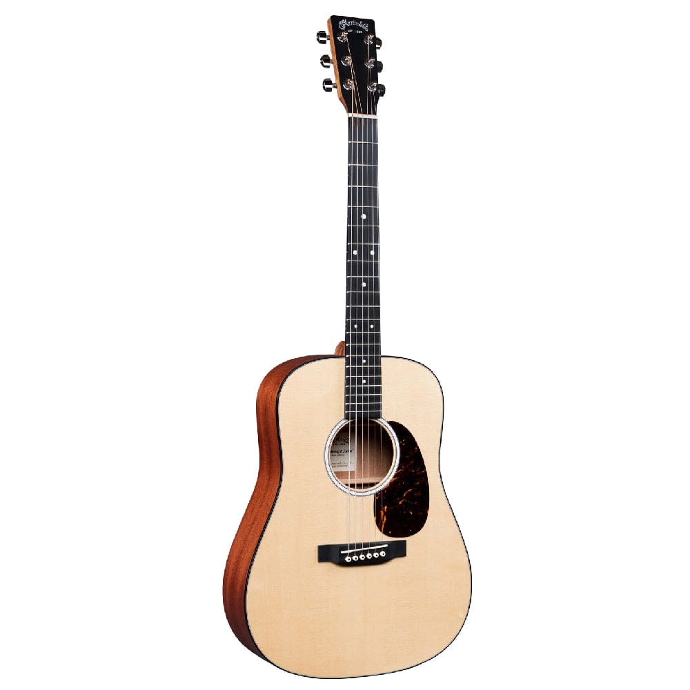martin guitars electro acoustic guitars sitka martin djr-10e dreadnought junior electro acoustic guitar with gig bag #color_sitka