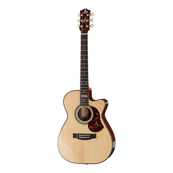 maton electro acoustic guitars maton em100c 808 messiah cutaway electro acoustic guitar - natural polish