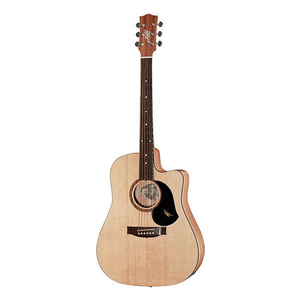 maton electro acoustic guitars maton srs60c dreadnought cutaway electro acoustic guitar - natural satin
