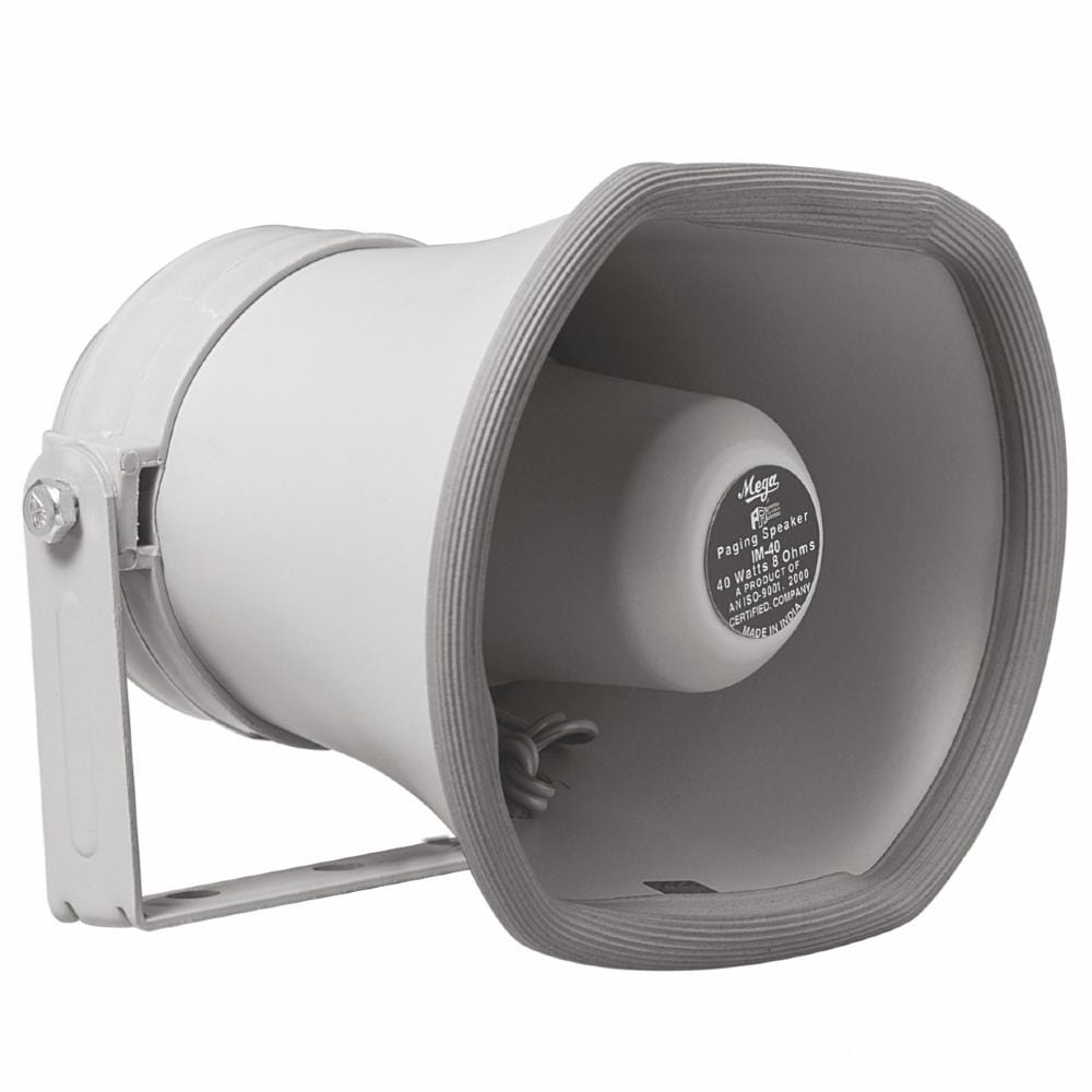 mega passive pa speakers mega im40 40 watts pa horn paging speaker