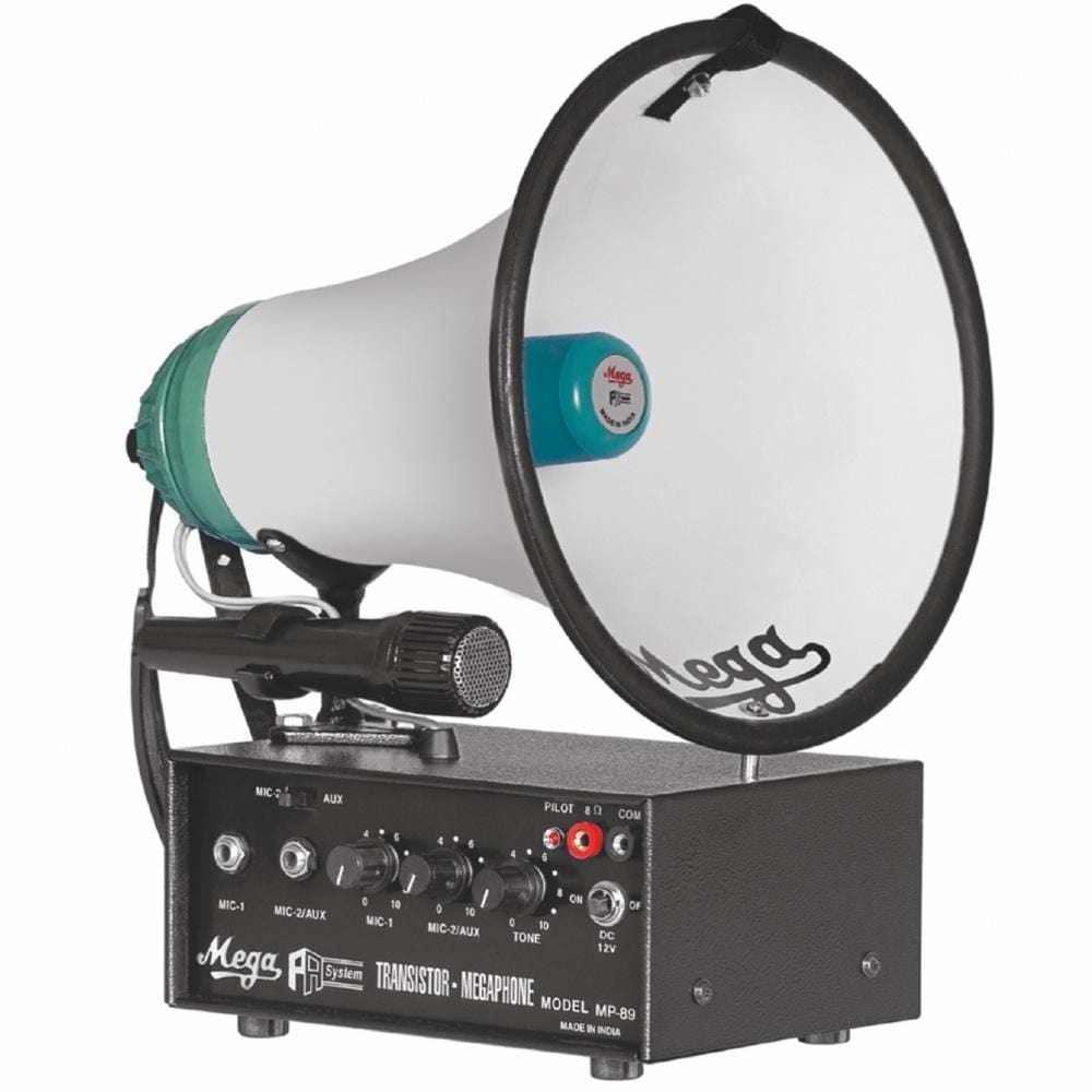 mega portable pa systems mega mp89 20 watts portable megaphone system
