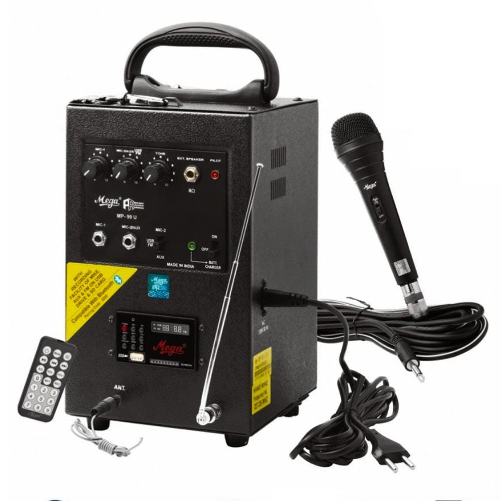mega portable pa systems mega mp99u 40 watts portable speaker system