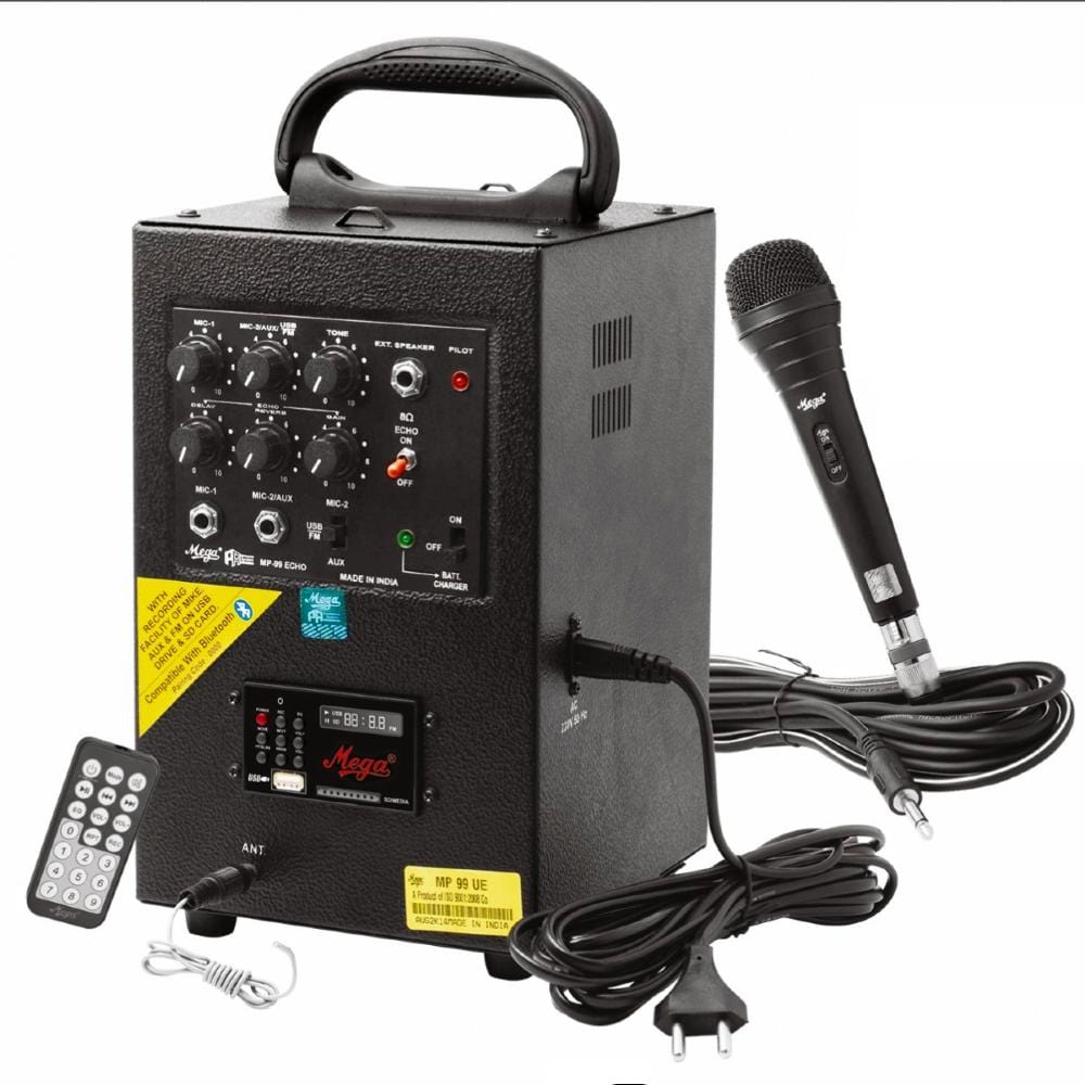 mega portable pa systems mega mp99ue 40 watts portable speaker system