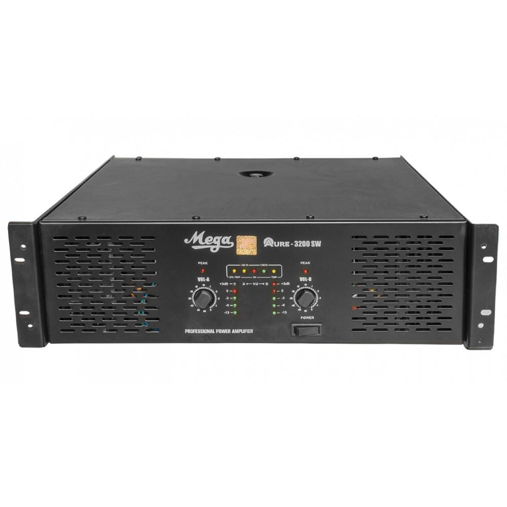 mega power amplifiers mega aure 3200sw pa power amplifier