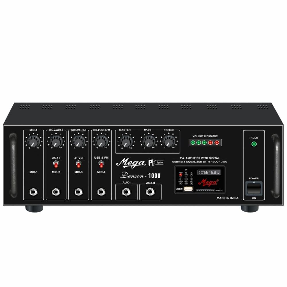 mega power amplifiers mega denson d-100u medium power amplifier