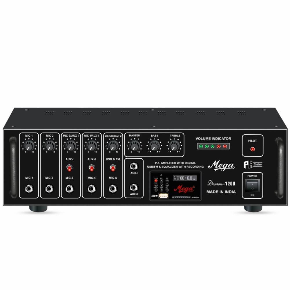 mega power amplifiers mega denson d-120u medium power amplifier