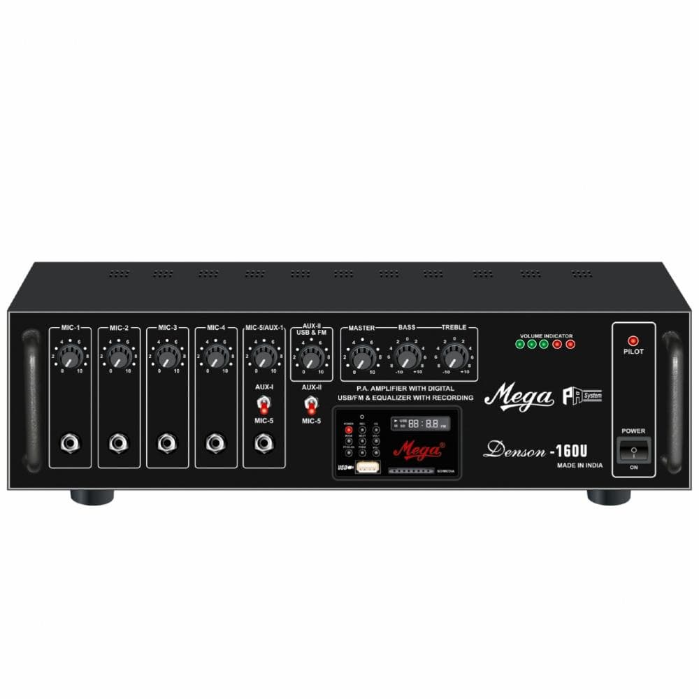 mega power amplifiers mega denson d-160u high power amplifier