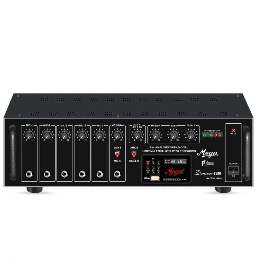 mega power amplifiers mega denson d-250u high power amplifier