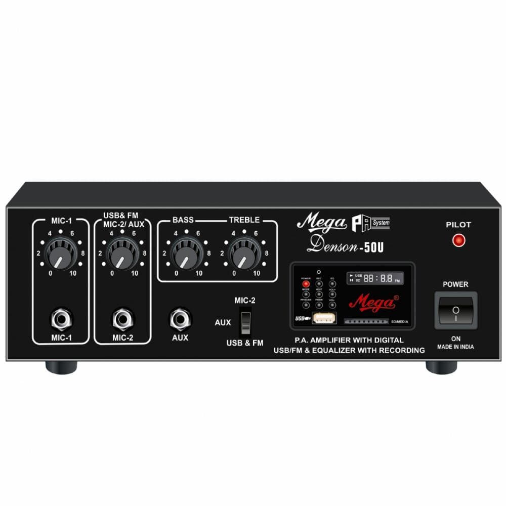 mega power amplifiers mega denson d-50u low power amplifier