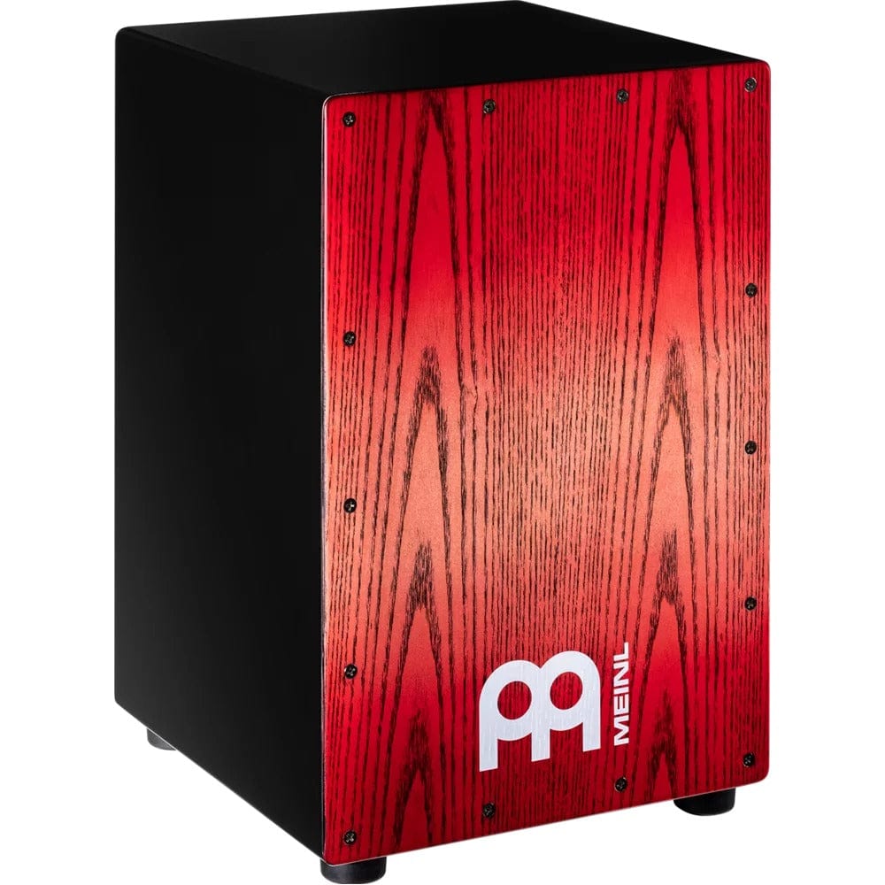 meinl cajons tango red fade meinl mcaj100bk snare cajon #color_tango-red-fade