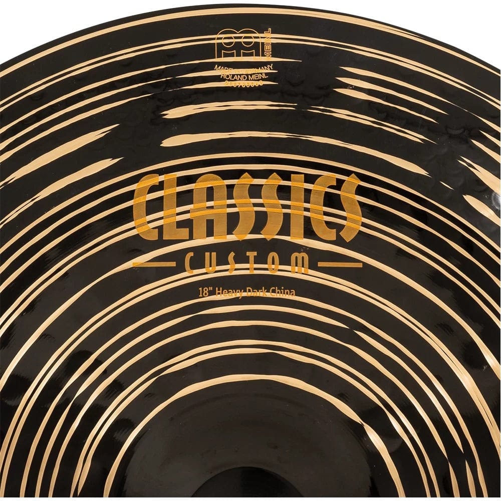meinl china cymbals meinl cc18hdach classics custom dark 18" heavy china cymbals